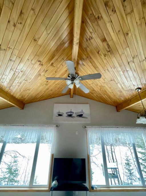 Le Chalet Bleu, Aux Pieds Des Monts-Valin Saint-David-de-Falardeau Eksteriør billede